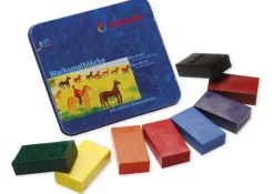 Stockmar-Wachsmalblöcke, 8 Farben im Metalletui
