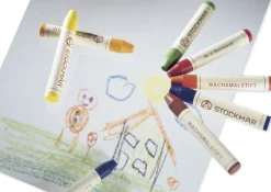 Stockmar-Wachsmalstifte, 8 Farben im Metalletui