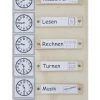 Stundenplan aus Holz