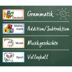 Stundenplan-Bildkarten aus Pappe, magnetisch, 40-tlg.