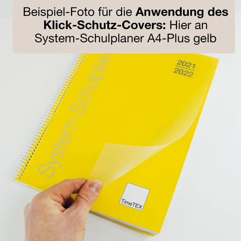 System-Schulplaner-Set 2026/2027 A5, grün, mit Klick-Schutz-Cover