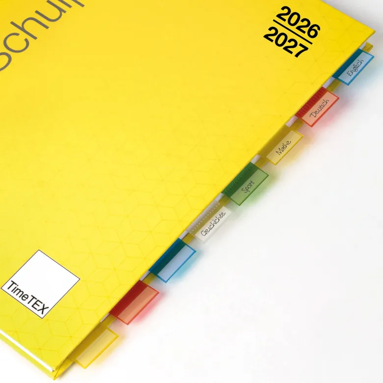 System-Schulplaner-Set 2026/2027 A4-Plus, gelb
