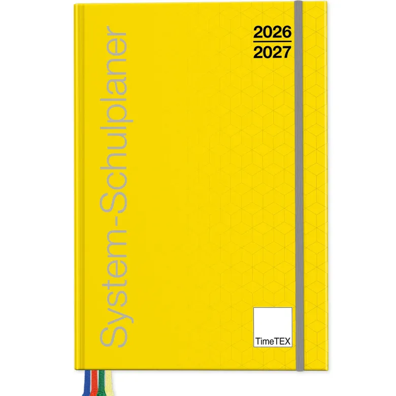 System-Schulplaner-Set 2026/2027 A4-Plus, gelb