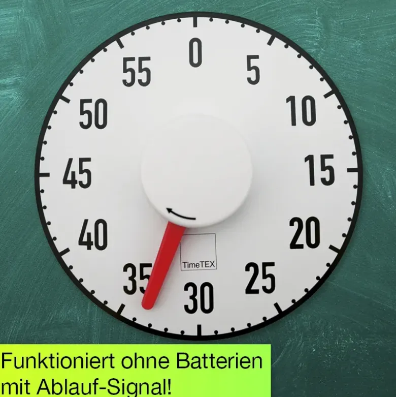 Tafel-Zeitdauer-Uhr "Automatik" magnetisch, 190 mm ø