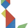 Tangram aus Re-Plastic opak, 28-tlg. = 4 Tangram in Box