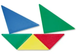 Tangram aus Re-Plastic opak, 28-tlg. = 4 Tangram in Box