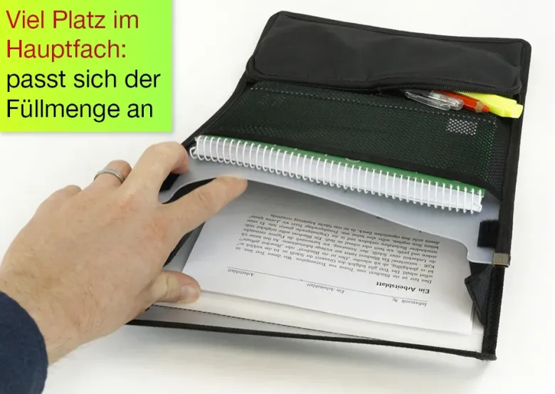 Tascheneinsatz A4 mit Netz und Stiftmäppchen