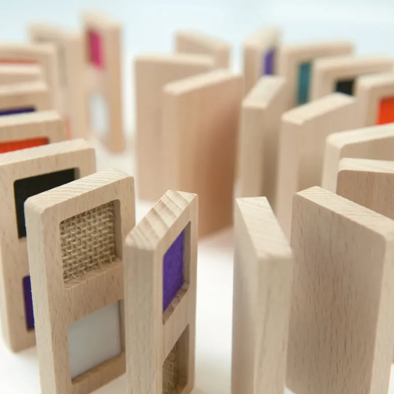 Tast-Domino "Textur", 29-tlg.
