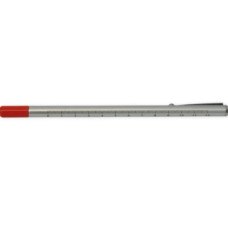 Teleskop-Korrigier-Stift rot mit Clip + 2 Ersatz-Minen