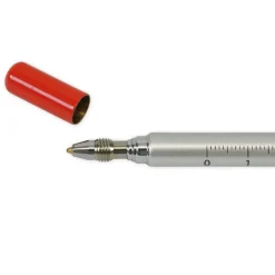 Teleskop-Korrigier-Stift rot mit Clip + 2 Ersatz-Minen