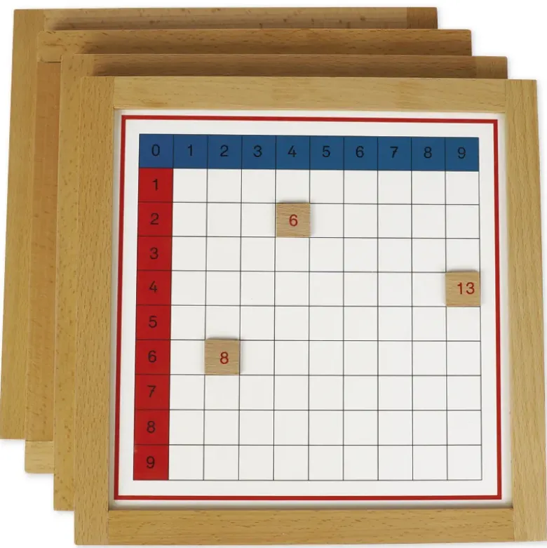 TimeTEX Additionstabellen im Holzrahmen "Montessori Premium"