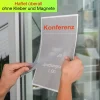 TimeTEX Aushang-Einstecktaschen A4 hochkant, selbsthaftend, 2 Stück