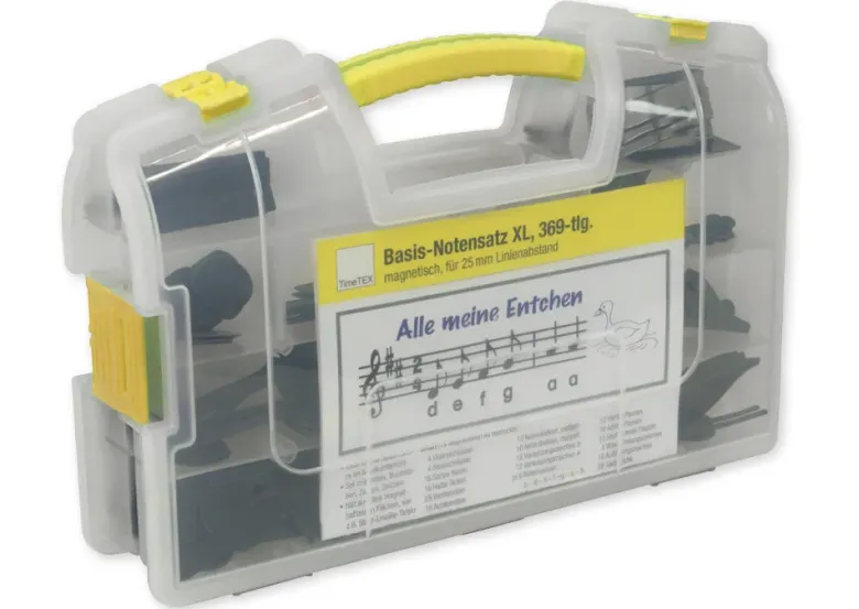 TimeTEX Basis-Notensatz XL, magnetisch, 369-tlg. im Koffer