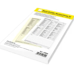 TimeTEX Block Schüler-Beobachtung A4, 30 Blatt mit Durchschlag