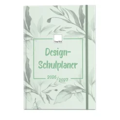 TimeTEX Design-Schulplaner A5-Plus 2026/2027, mint