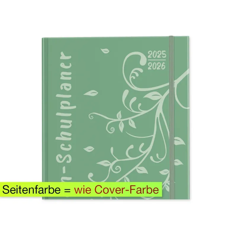 TimeTEX Design-Schulplaner A4-Plus 2026/2027, mint