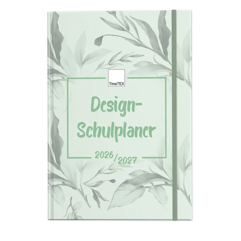 TimeTEX Design-Schulplaner A4-Plus 2026/2027, mint