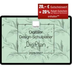 TimeTEX Digitaler Design-Schulplaner DigiPlan 2026/2027, mint