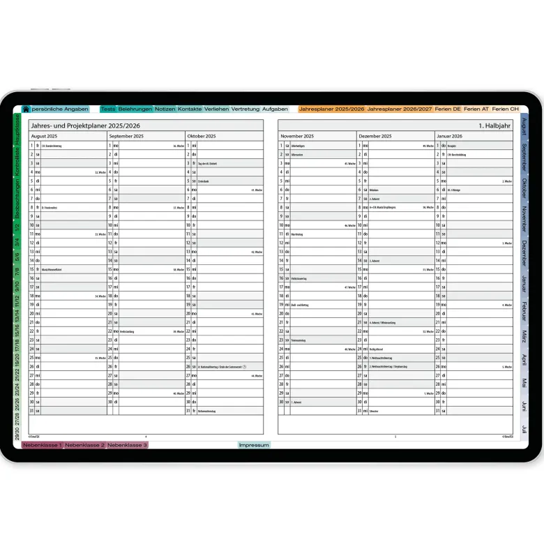TimeTEX Digitaler Grundschul-Planer DigiPlan 2026/2027