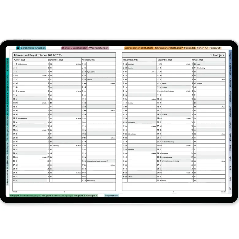 TimeTEX Digitaler KiTa-System-Planer DigiPlan 2026/2027