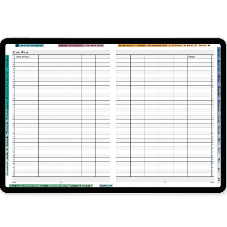 TimeTEX Digitaler KiTa-System-Planer DigiPlan 2026/2027