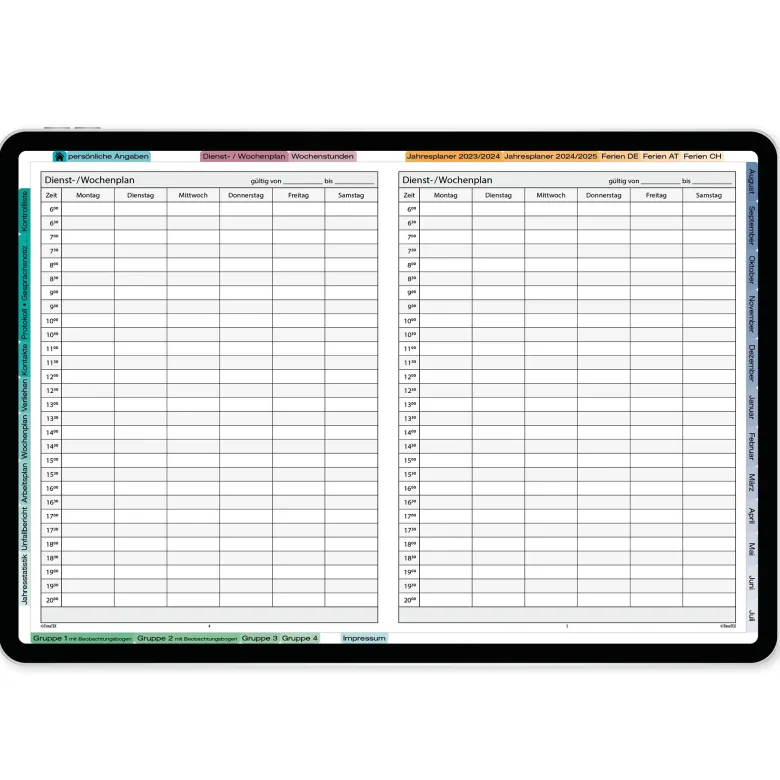 TimeTEX Digitaler KiTa-System-Planer DigiPlan 2026/2027