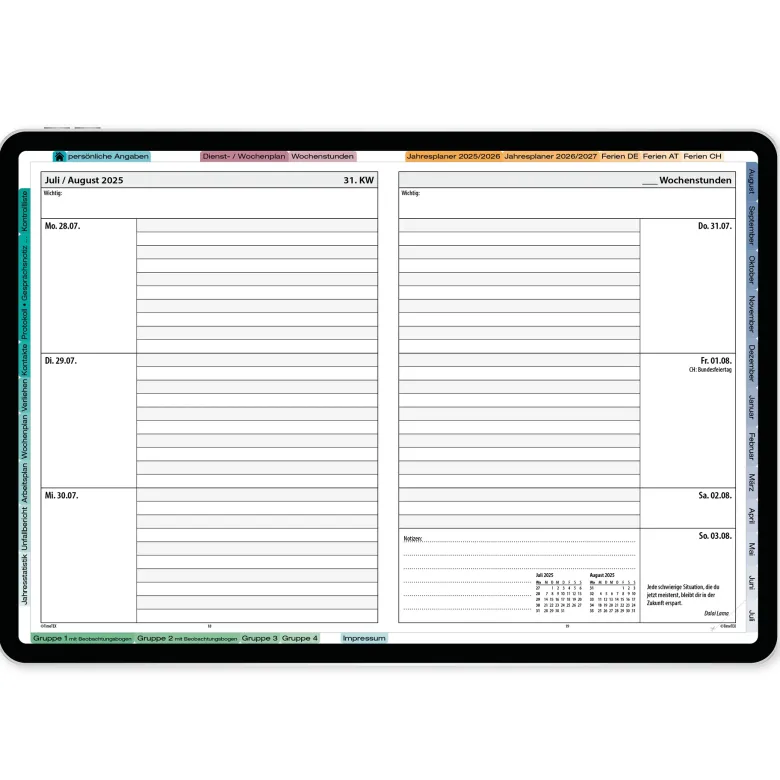 TimeTEX Digitaler KiTa-System-Planer DigiPlan 2026/2027