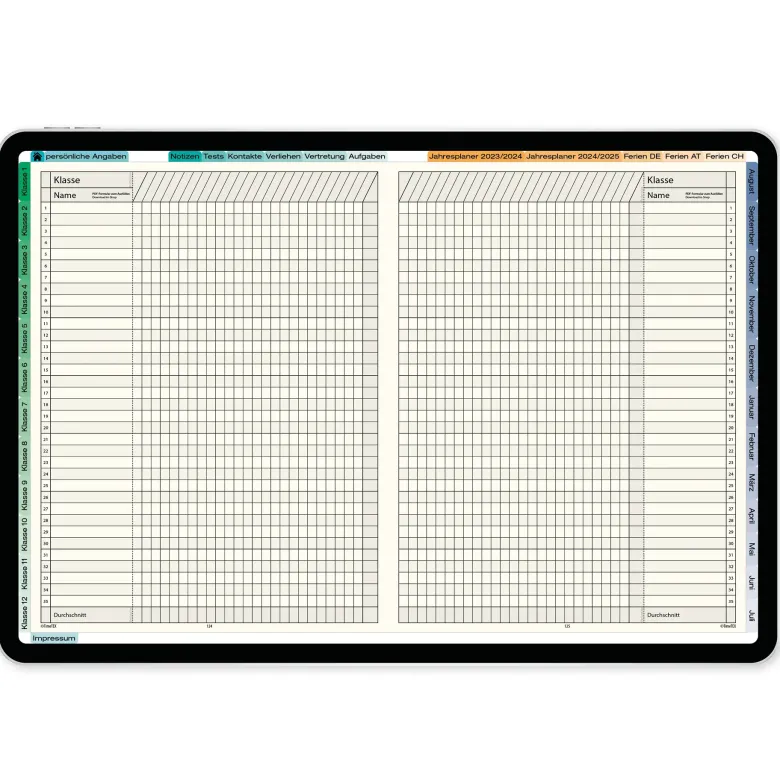 TimeTEX Digitaler Natura-Schulplaner DigiPlan 2026/2027