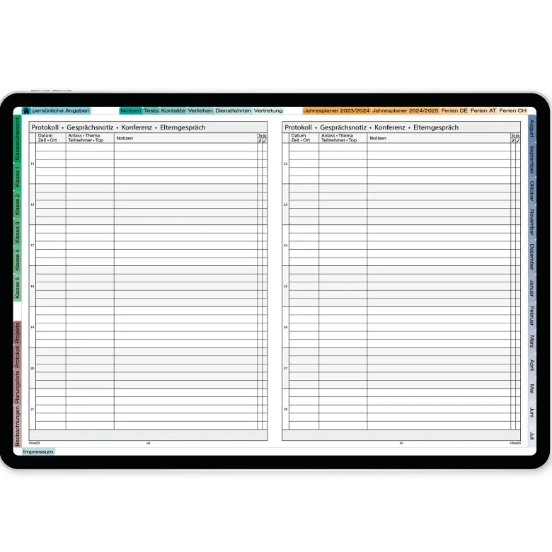 TimeTEX Digitaler Schulleitungs-Planer DigiPlan 2026/2027
