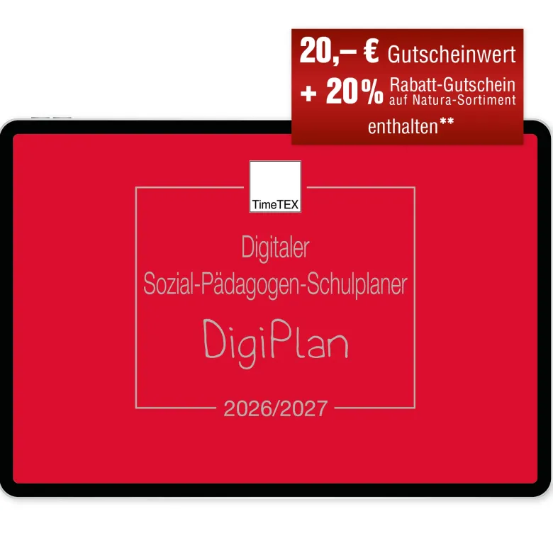 TimeTEX Digitaler Sozial-Pädagogen-Schulplaner DigiPlan 2026/2027