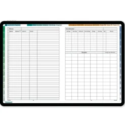 TimeTEX Digitaler System-Schulplaner DigiPlan, grün 2026/2027