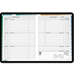 TimeTEX Digitaler System-Schulplaner DigiPlan, grün 2026/2027