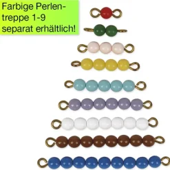 TimeTEX Dreieckiges Tablett für Perlentreppe "Montessori Premium"