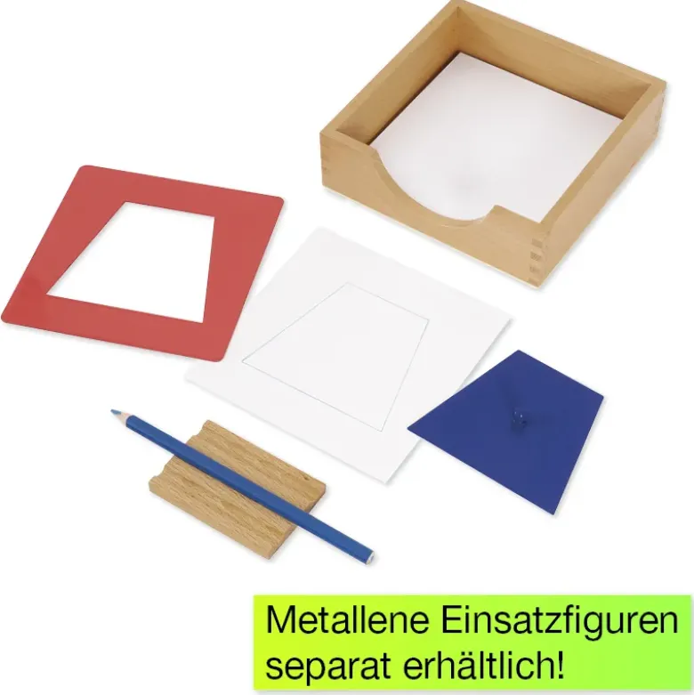 TimeTEX Einsatzfigurenpapier, 14 x 14 cm, 500 Seiten "Montessori Premium"