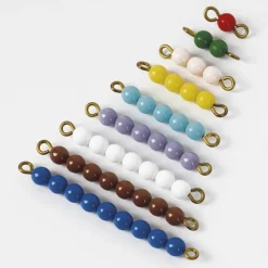 TimeTEX Farbige Perlentreppe 1-9 "Montessori Premium"