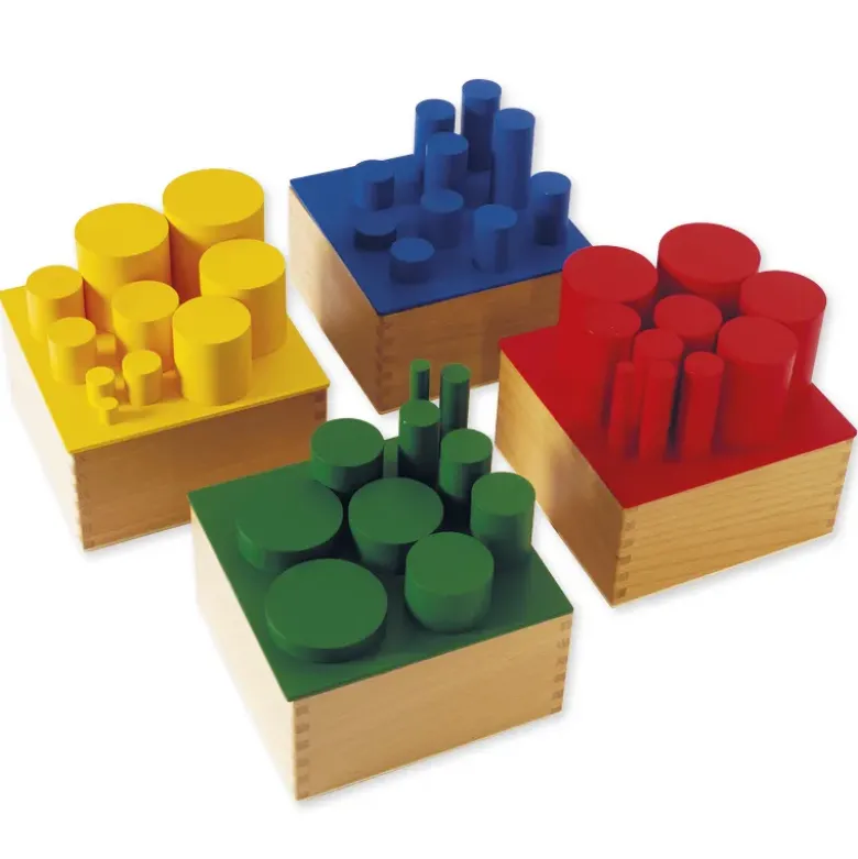 TimeTEX Farbige Zylinder "Montessori Premium"