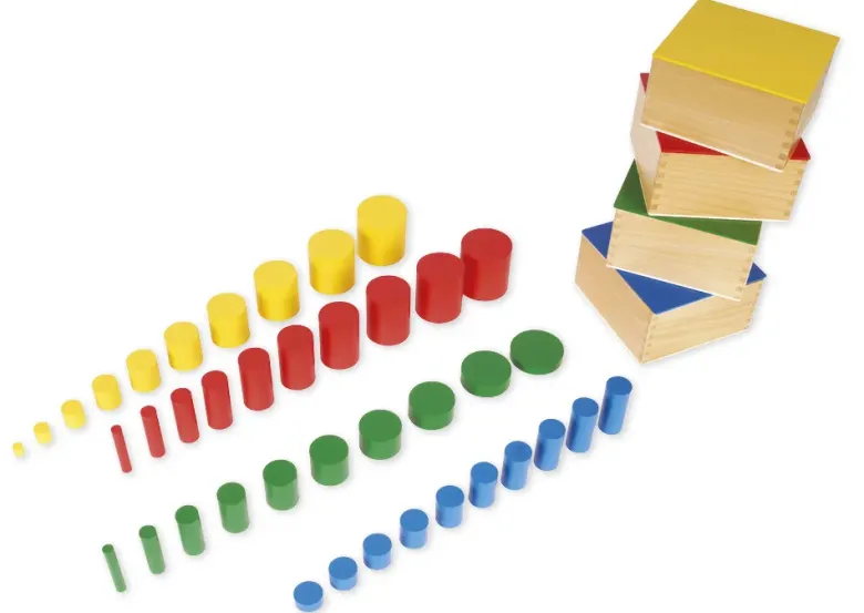 TimeTEX Farbige Zylinder "Montessori Premium"