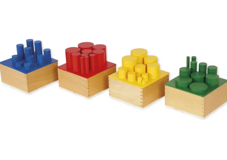 TimeTEX Farbige Zylinder "Montessori Premium"