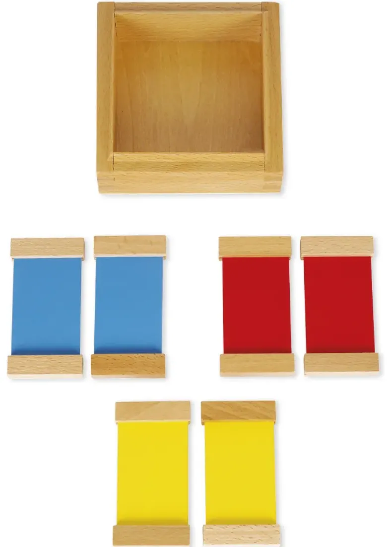 TimeTEX Farbtäfelchen, Satz 1, 3 Paare "Montessori Premium"