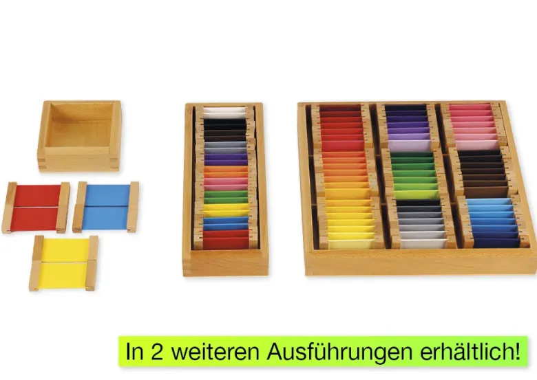 TimeTEX Farbtäfelchen, Satz 3, Schattierungen "Montessori Premium"