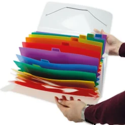 TimeTEX Fächermappe A4-Plus, transparent farbig