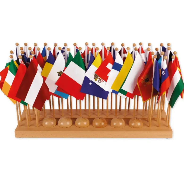 TimeTEX Flaggenständer Europa "Montessori Premium"