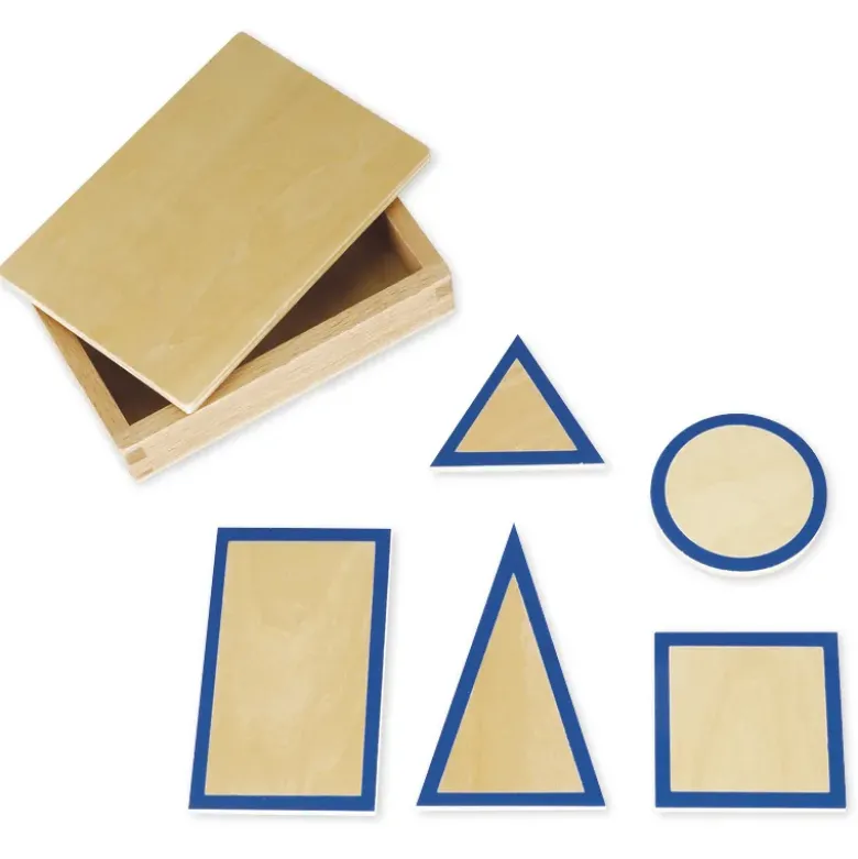 TimeTEX Geometrische Grundtäfelchen im Kasten "Montessori Premium"