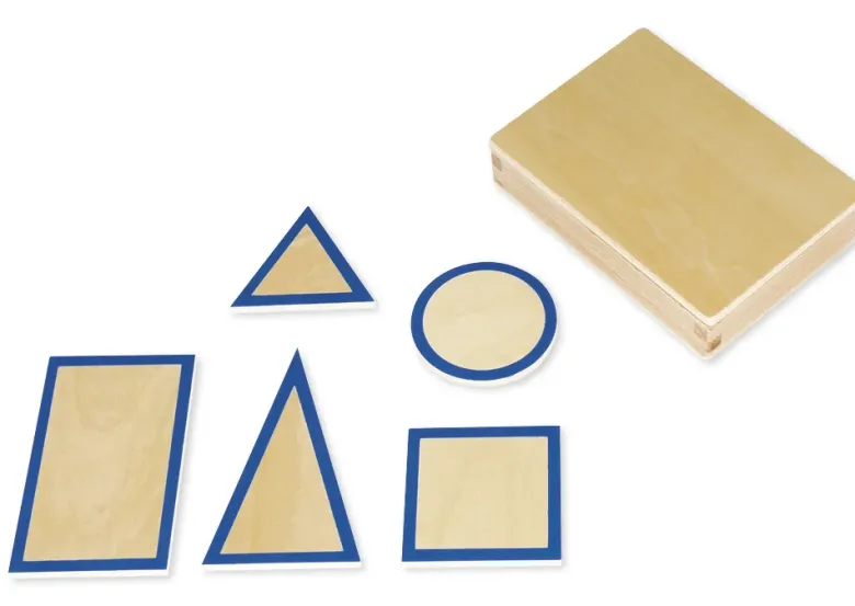 TimeTEX Geometrische Grundtäfelchen im Kasten "Montessori Premium"