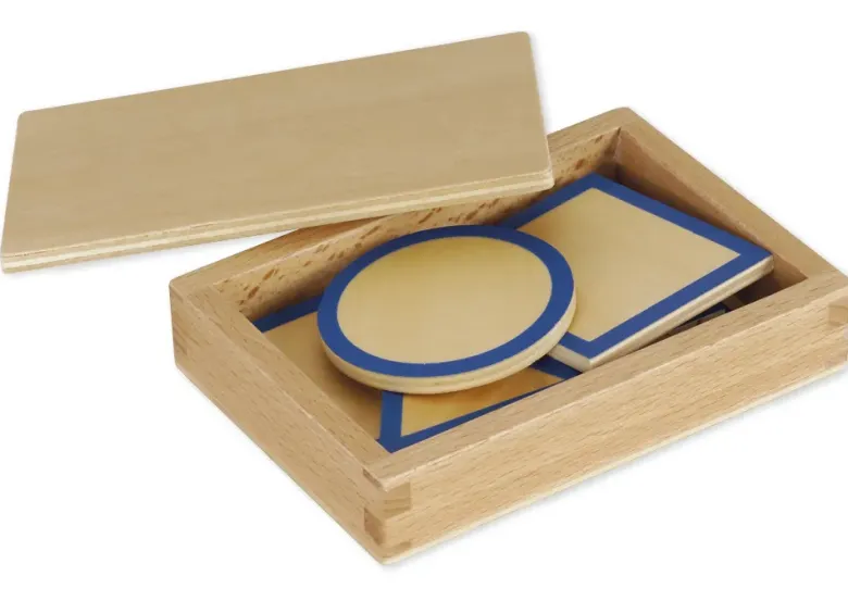 TimeTEX Geometrische Grundtäfelchen im Kasten "Montessori Premium"
