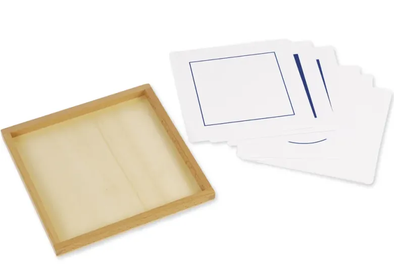 TimeTEX Geometrischer Kartensatz für Einführungsrahmen "Montessori Premium"