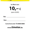 TimeTEX Geschenkgutschein 10,00