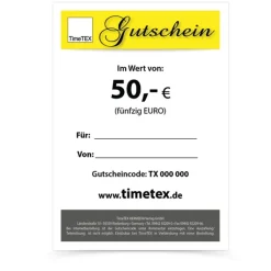 TimeTEX Geschenkgutschein 50,00