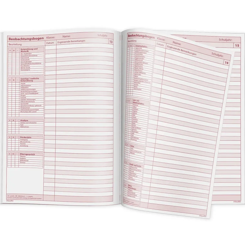 TimeTEX Heft Schüler-Beobachtung A4