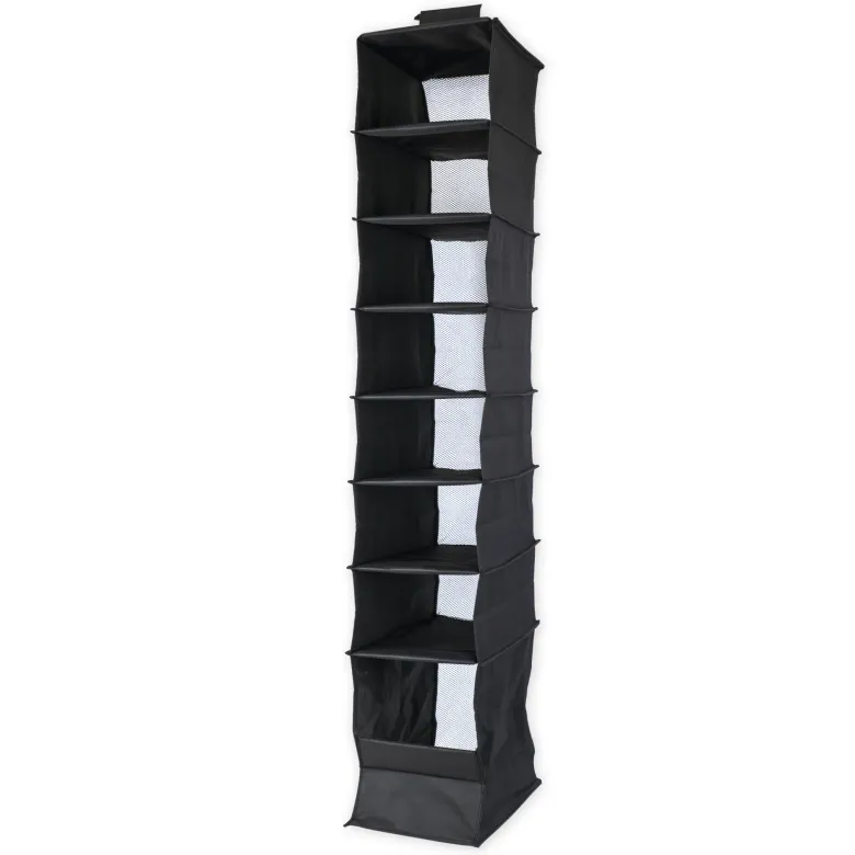 TimeTEX Hänge-Regal "Origami" A4 mit 8 Fächern, aus Nylongewebe, schwarz